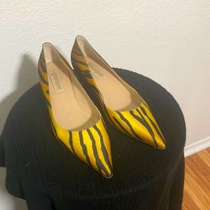 VINTAGE: Michael Kors Leopard Pumps Women's 9M Yellow Brown 9Q070